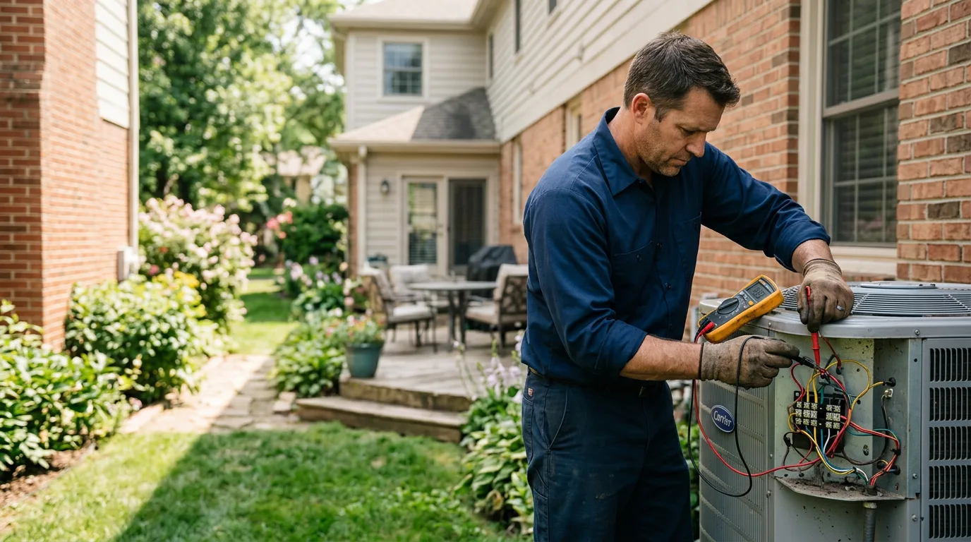 HVAC technician working near Nachusa, IL